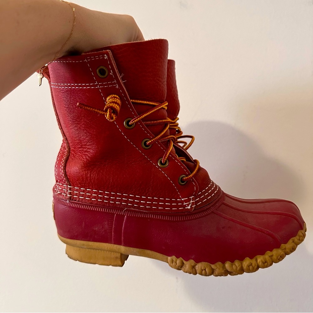 LL Bean Limited Edition Red Bean Boot